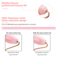 Natural Rose Quartz rolka jadeitowa Gua Sha zestaw twarzy ciała Roller do masażu Jade kamień zestaw do masażu twarzy podnoszenia narzędzia do masażu kosmetycznego 4